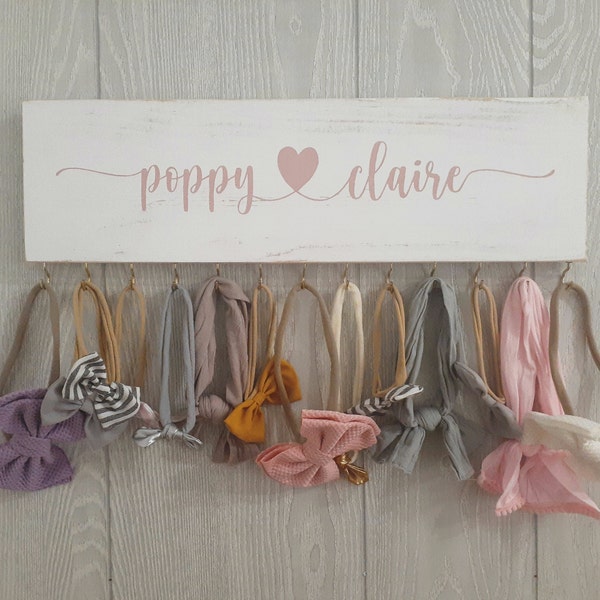 Porta diadema para bebé, Porta lazo para niña, Porta lazo para el pelo