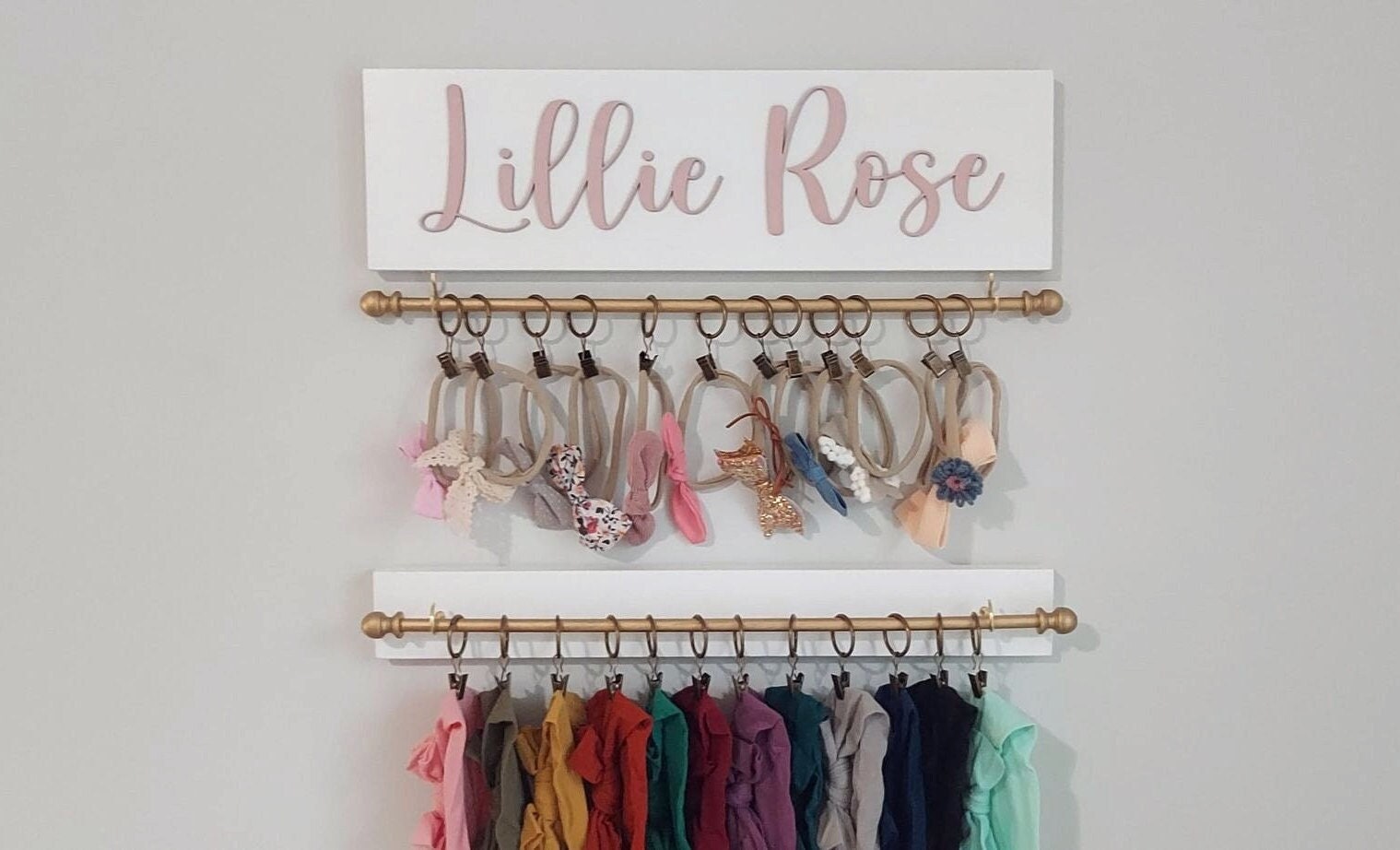 Baby girl cheap headband storage