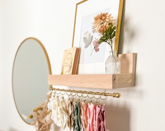Headband Holder | Montessori Bookshelf | Bow Holder