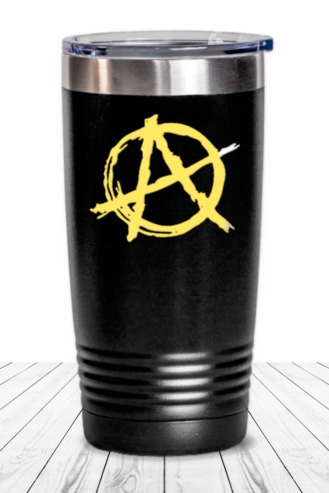 Anarchist Tumbler Ancap Travel Coffee Cup Punk Rock Yellow Anarchy A Anarcho  Capitalist Gifts for Free Market Crypto Wealth Creator - Etsy