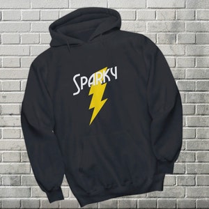 Electrician Gift Funny Sparky Nickname Lighting Bolt Hoodie Gifts for High Voltage Master Electricians Journeyman’s Gift Hooded Sweatshirt