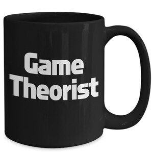 Game Theorist Mug Black Coffee Cup Funny Gift for Beautiful AI Video Game Gift for Gamer