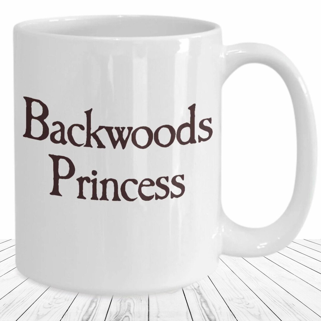 Backwoods Princess Mug Woodland Cottage Girl Coffee Cup Forest Animal ...