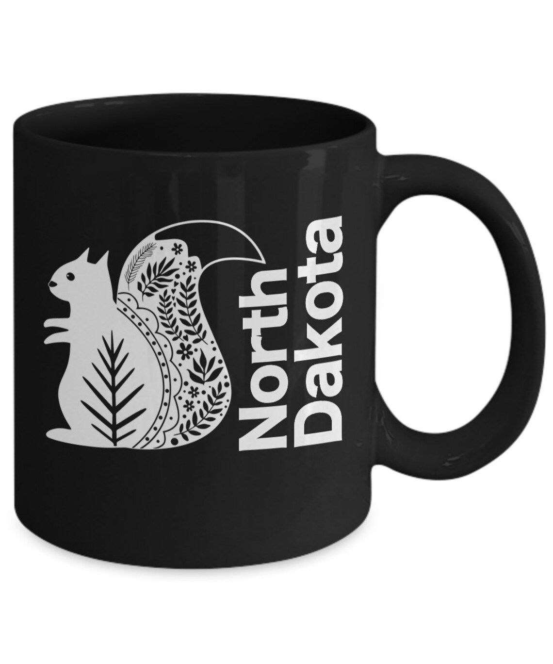 North Dakota Mug Black Coffee Cup Gift for Great Plains Etsy