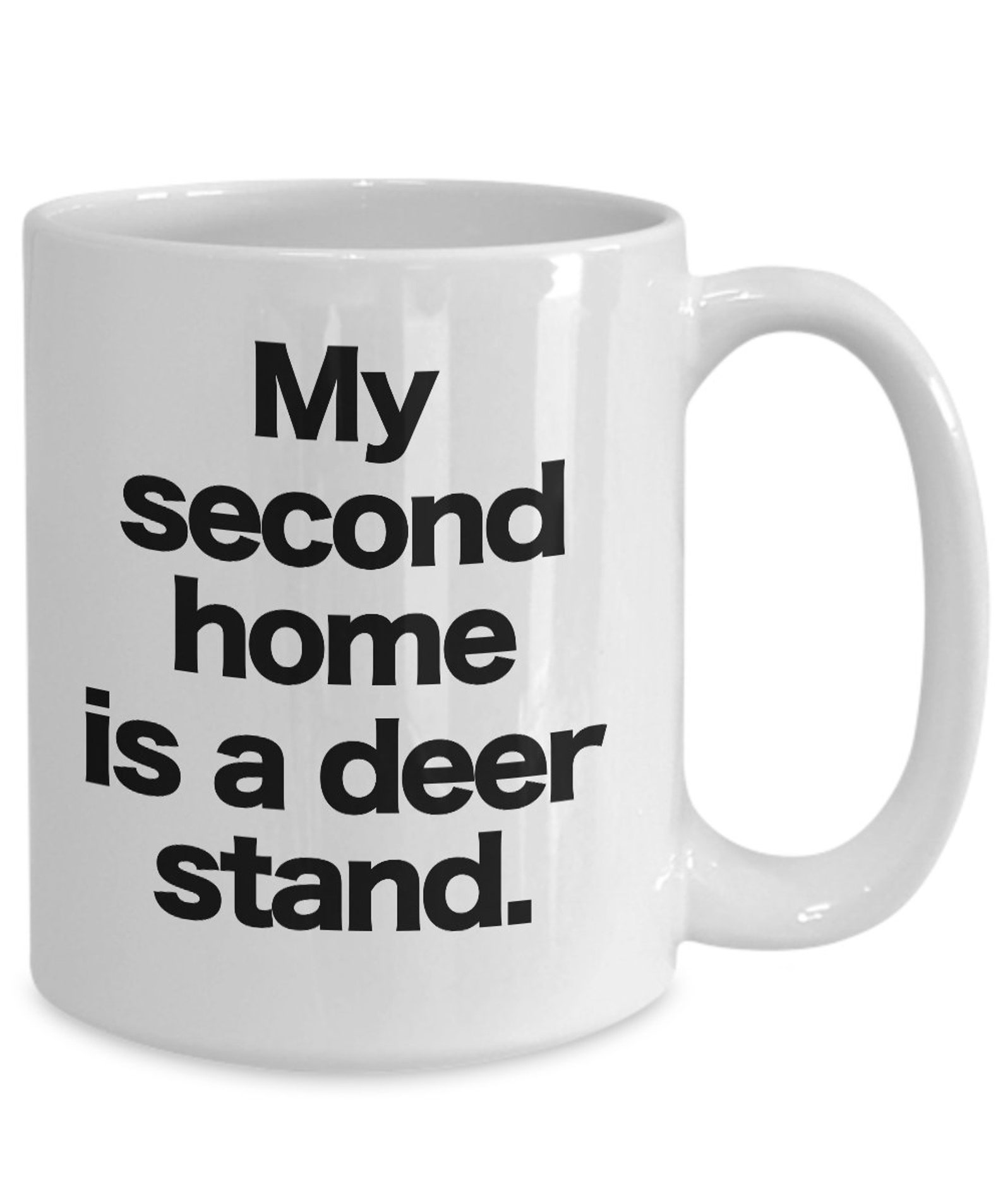 Deer hunting mug white coffee cup funny gift for hunter