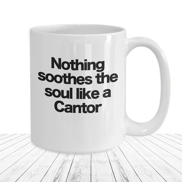 Cantor Mug Prayer Leader Coffee Cup Funny Gift for Jewish Worship Leader Music Director Synagogue Elder Temple Service Leadership