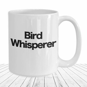 Vogel Flüsterer Becher Hinterhof Birding Kaffeetasse Lustiges Geschenk für Vogelbeobachter Ornithologen Verrückte Huhn Lady Song Vogel Liebhaber Geschenke Ihn Her