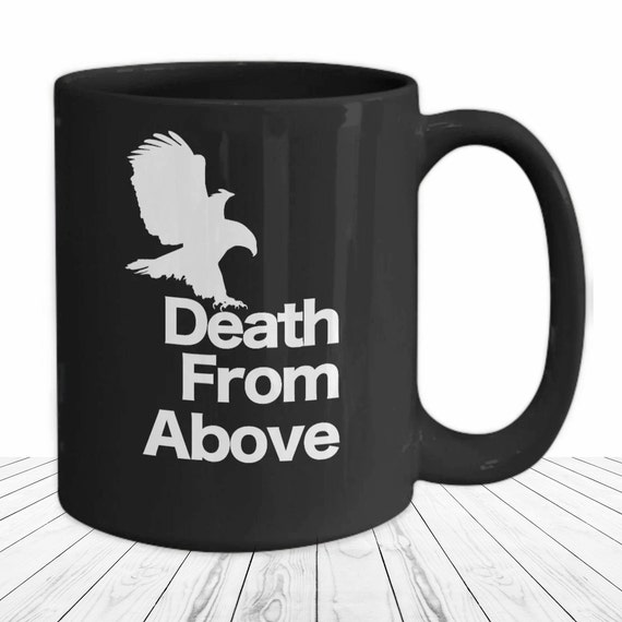 Falcons Mug Falconer Black Coffee Cup Birds of Prey Hunting Hawks Austringer Gift Eagles Peregrine Falconry Bird Nerd Gifts for Him or Her