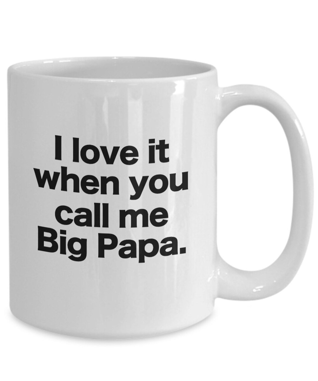 Valentin Rys Call Me Big Papa Mug Best Daddy White Coffee Cup Funny Gift for Dad ...