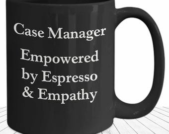 Case Manager Mug Case Management Appreciation Gifts Black Coffee Cup School Case Manager Social Worker Coffee Lover Manager Mom Gift