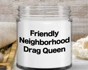 Queer Candle Funny Gift for Drag Queen Gay Bisexual LGBTQ Friend Neighbor Pride