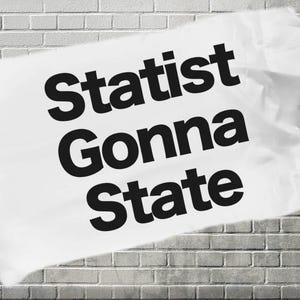 Anarchy Pillowcase Anarchist Interventions Statist Gonna State Funny Gift for Freedom Lover Self Ownership Anarchist Anthropology