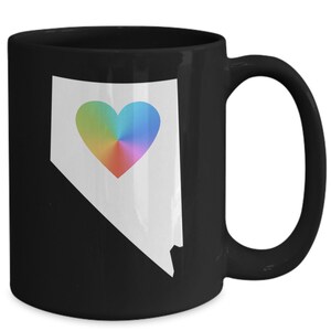Nevada Becher schwarz Kaffeetasse Las Vegas Wüste Staat Home Tie Dye Liebe