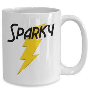 Electrician Gift Funny Sparky Nickname Lighting Bolt Mug Gifts for High Voltage Master Electricians Coffee Cup Journeyman’s Gift Handyman