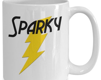 Electrician Gift Funny Sparky Nickname Lighting Bolt Mug Gifts for High Voltage Master Electricians Coffee Cup Journeyman’s Gift Handyman