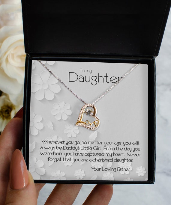 Buy Father Daughter Dad Daughter Charm Necklace Jewelry Gift for Daughter  From Father Dad Online in India - Etsy