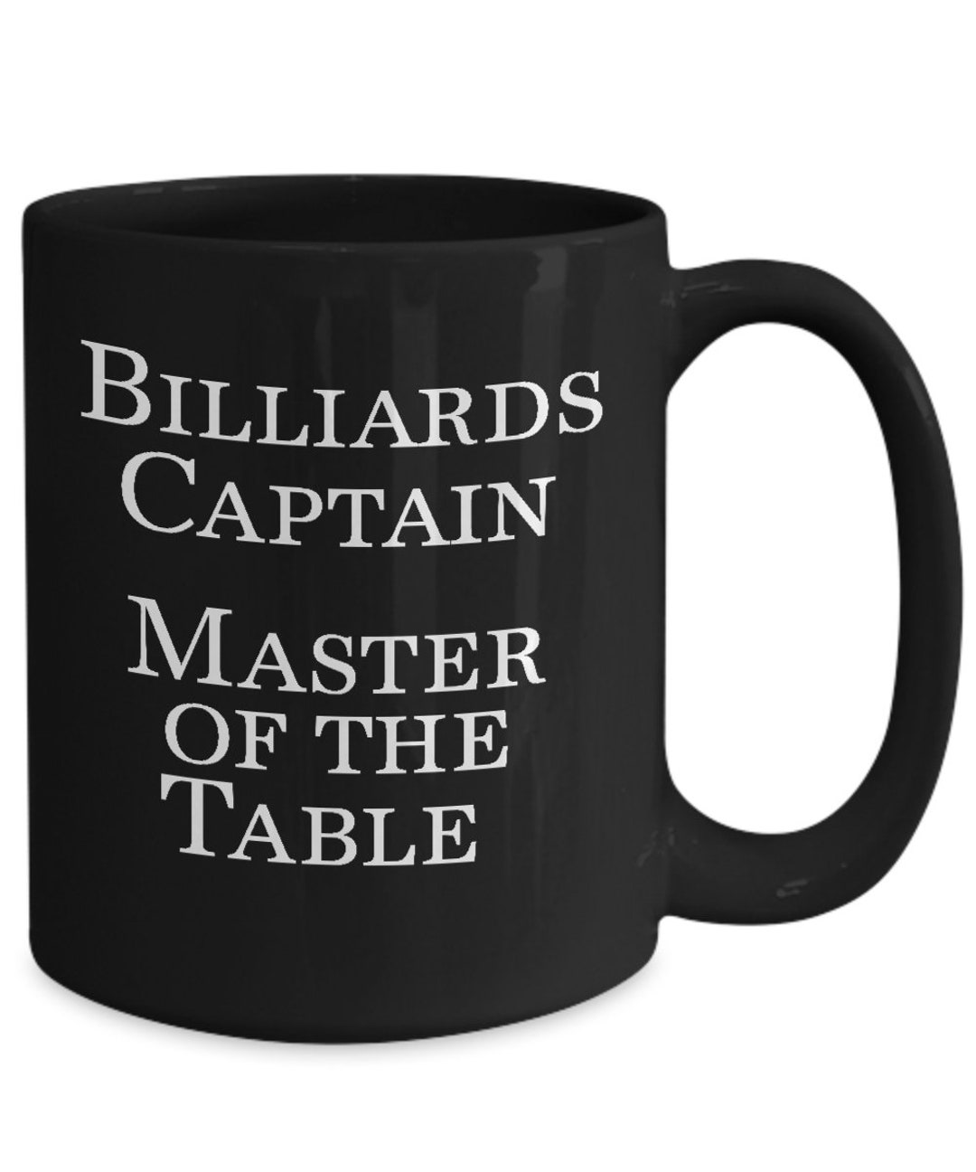 Billiard Themed Gifts for Men Pool Table Black Mug Gift for Billiards