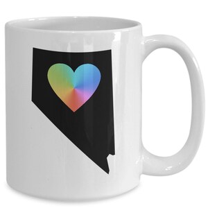 Nevada Becher weiße Kaffeetasse Las Vegas Wüste Staat Home Tie Dye Liebe