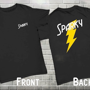 Electrician Gift Funny Sparky Nickname Lighting Bolt T-Shirt Gifts for High Voltage Master Electricians Journeyman’s Gift Blue Collar Shirt