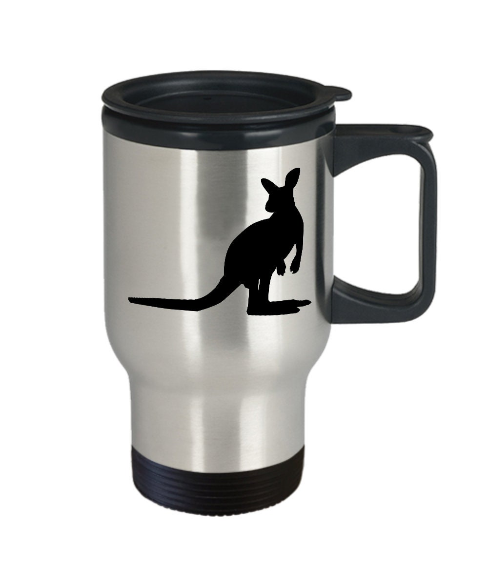 coffee lovers cup decorative home kitchen drinkware... great novelty gifts kangaroo design Kangaroo mug cute animal ceramic travel mugs