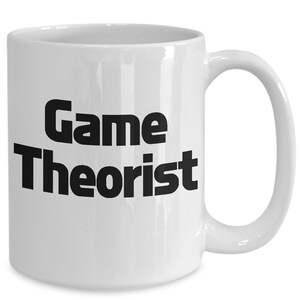 Game Theorist Mug White Coffee Cup Funny Gift for Beautiful AI Video Game Gift for Gamer