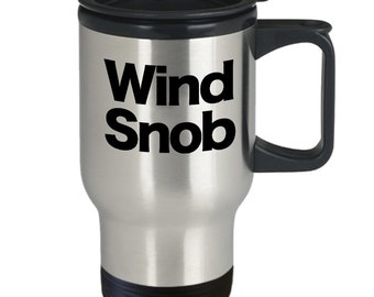 Wind Farm Mug Travel Coffee Cup Funny Gift for Turbine Technician Green Clean Energy Big Fan
