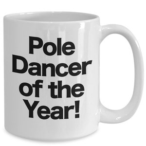 Pole Dancer Mug White Coffee Cup Funny Gift  for Private Dance Instructor Lineman