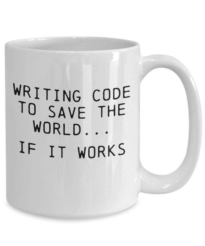 Computer Coder Mug Coding Engineer Coffee Cup Funny Gift for Data Geek Programming Nerd Writing Technical Code Programmer Gifts 15oz Mug