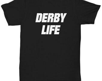 Roller Derby Geschenke Derby Life Shirt Custom Roller Derby T-Shirt Geschenk für Teamkollege Derby Coach Roller Skater T-Shirt Roller Rink Uniform