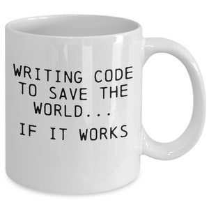 Computer Coder Mug Coding Engineer Coffee Cup Funny Gift for Data Geek Programming Nerd Writing Technical Code Programmer Gifts 11oz Mug