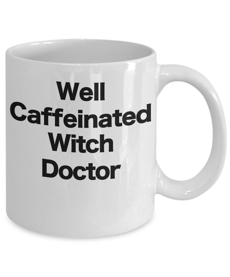 Witch Doctor Mug White Coffee Cup Funny Gift For Healer Etsy