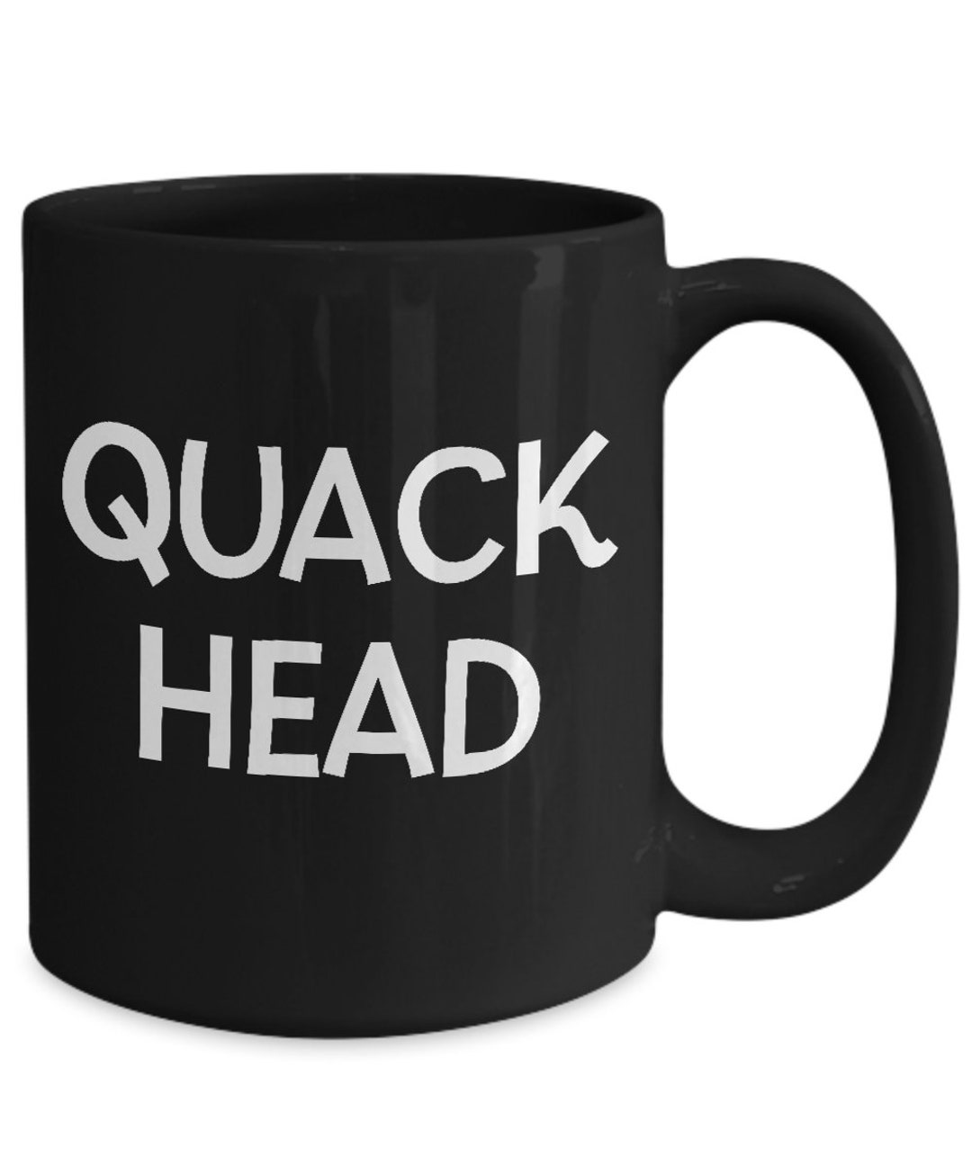 Quack Head Mug Quack Addict Black Coffee Cup Duck Farmer Gift Etsy