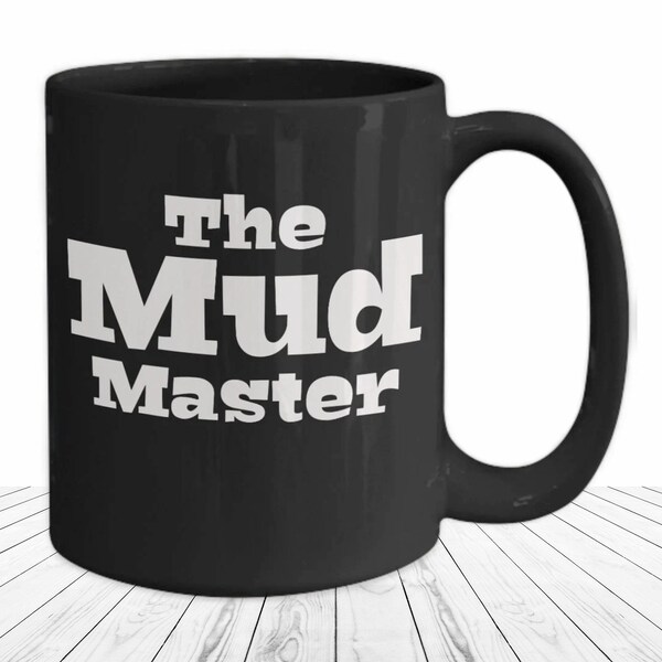 Taza "El Maestro del Barro": Divertida taza de café para instaladores de paneles de yeso, regalo para instaladores de placas de yeso, encintadores de paneles de yeso o profesionales de la construcción.