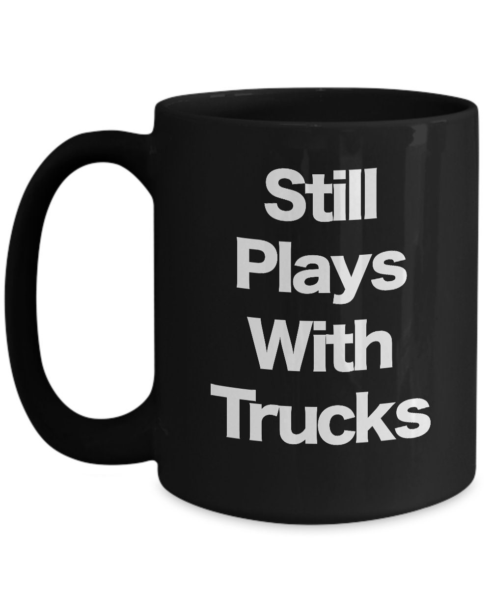 Truck Mug Black Coffee Cup Funny Gift for Trucker Big Rig Etsy España