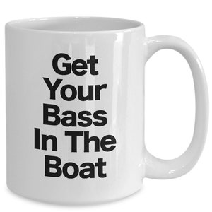 Bass Angeln Becher Kaffeetasse lustiges Geschenk für Fischer Angler Turnier Boot