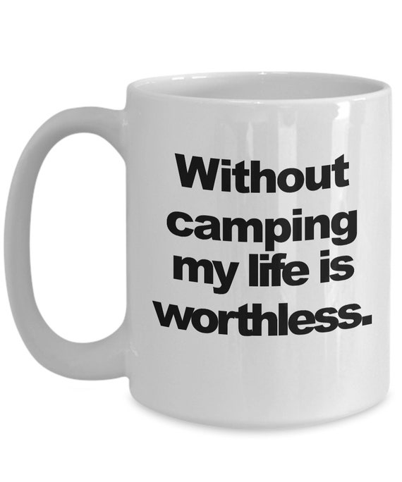 Funny Mugs Happy Camper Camping Adventure Off Road MAGIC MUG 