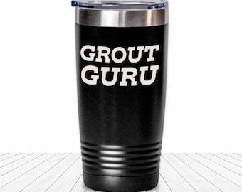 Tile Installer Tumbler Mosaic Tile Setters Travel Coffee Cup Funny Gift for Flooring Layer Gifts for Him Professional Craftsman Blue Collar