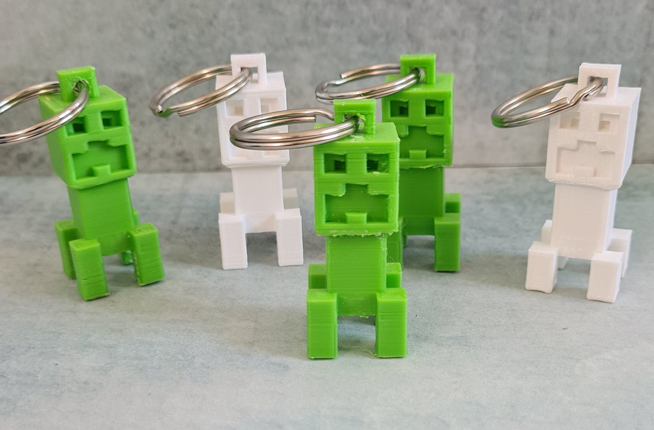 Minecraft Creeper Keychain Etsy
