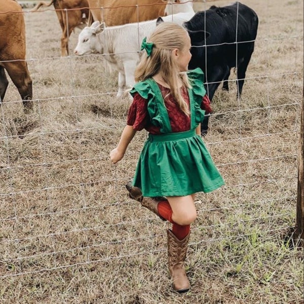 Girl Suspender Skirt - Etsy