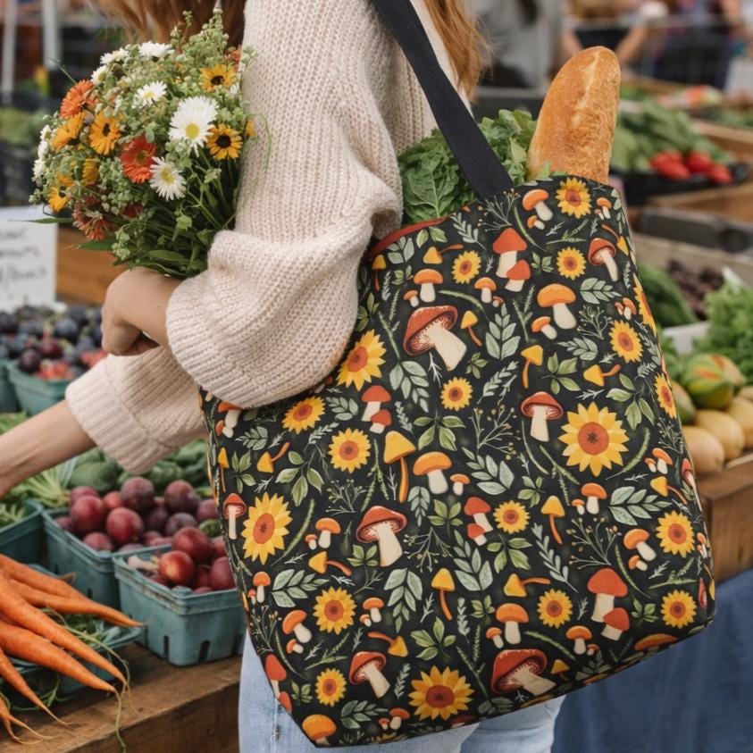 Everyday Market Tote PDF Sewing Pattern | Beginner Friendly, 3 Sizes ...