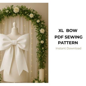 Oversized Whimsical Bow Pattern PDF | DIY Giant Bow Tutorial | Perfect for Hair, Decor & Party Decorations