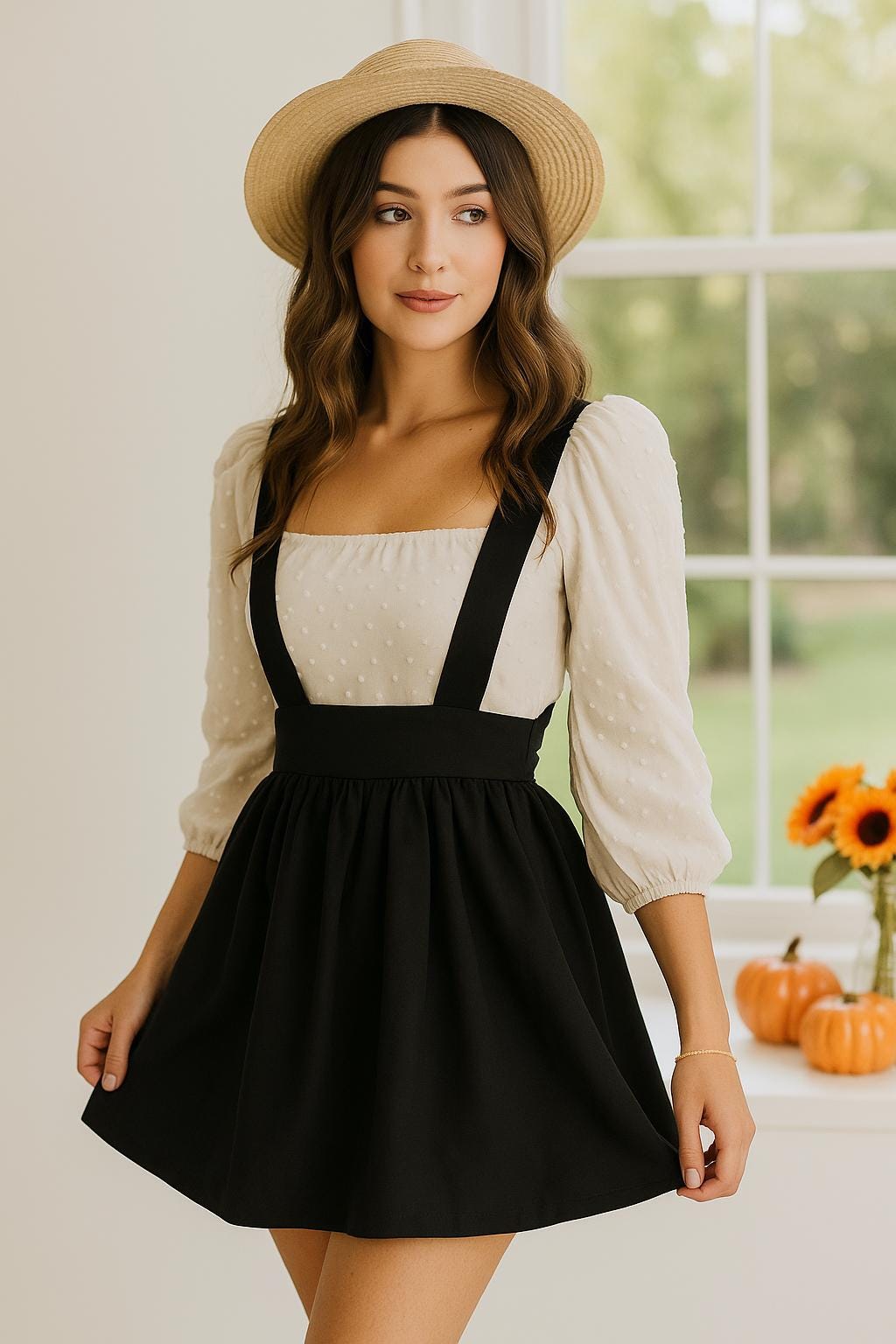 Black Suspender Dress - Etsy