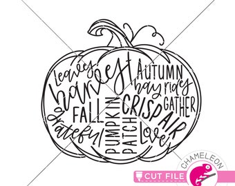 Download Free Pumpkin Word Art Svg Etsy PSD Mockup Template