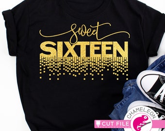 Free Free 313 Sweet Sixteen Sweet 16 Svg SVG PNG EPS DXF File