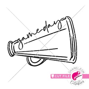 SVG, PNG, DXF, Jpeg, Game day svg, Cheer svg, Cheerleader svg, Football game cut file and Sublimation png, Commercial Use Digital Design