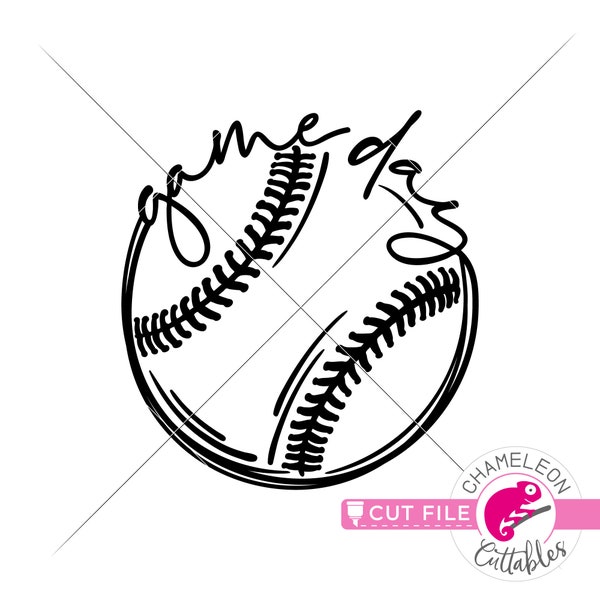 Game day SVG, Baseball svg, Softball svg, SVG cut file for shirt, for Silhouette Cameo, Cricut design, Commercial Use Digital Download