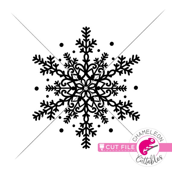 Download Snowflake Mandala Svg Design Christmas Svg Winter Cut File Etsy