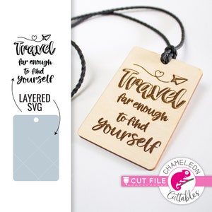 Kofferanhänger SVG, Glowforge tag svg, Reisedesign, Tag-Datei, Cricut design Donner SVG, Donnerdatei, digitale Datei, digitaler Download