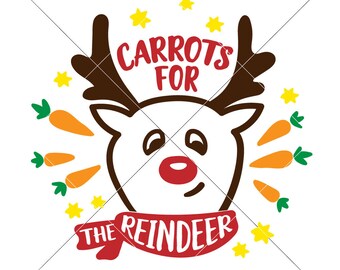Carrots for the reindeer SVG eps dxf png Files for Cutting Machines like Silhouette Cameo and Cricut, Commercial Use Digital Design