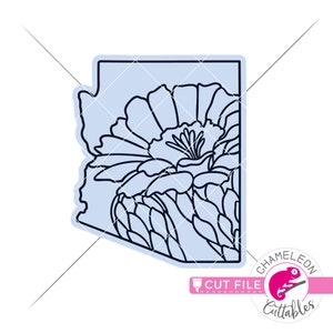 Arizona State SVG, Flower SVG, Glowforge File, Cricut Designs ...